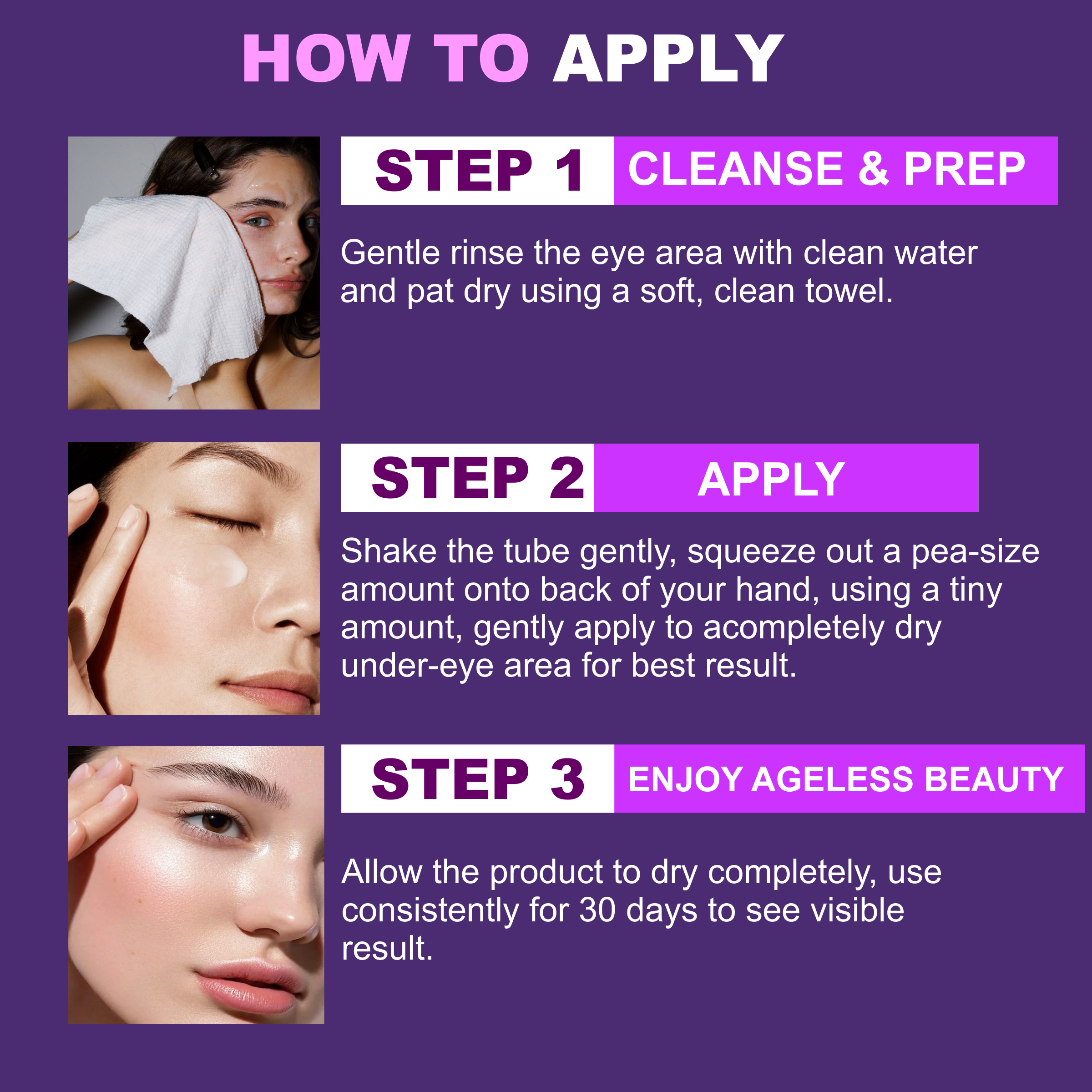 eye cream how to use